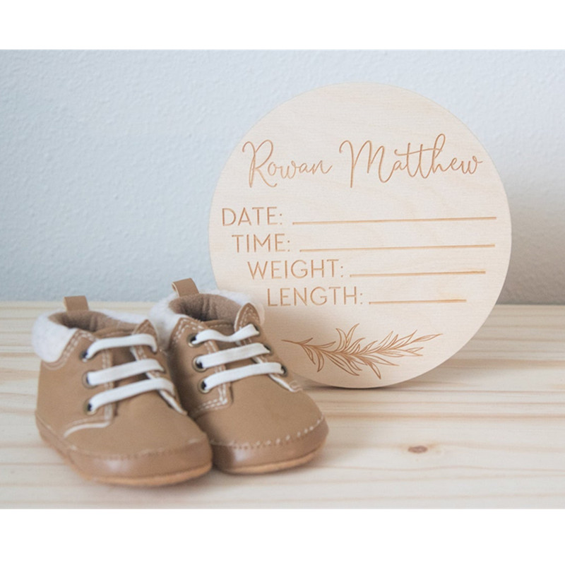 Baby Nursery In Hospital - Wooden baby name sign Personalized birth