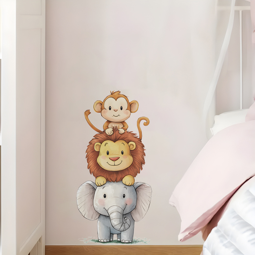 Cute Forest Animals Wall Stick - Baby Nursery Vinyl Wall Stickers ulasan dan harga