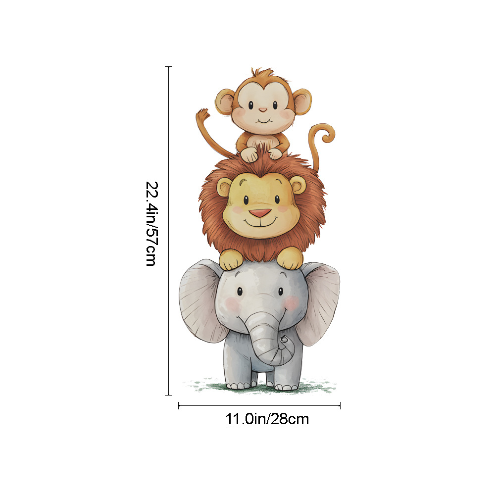 Cute Forest Animals Wall Stick - Baby Nursery Vinyl Wall Stickers ulasan dan harga