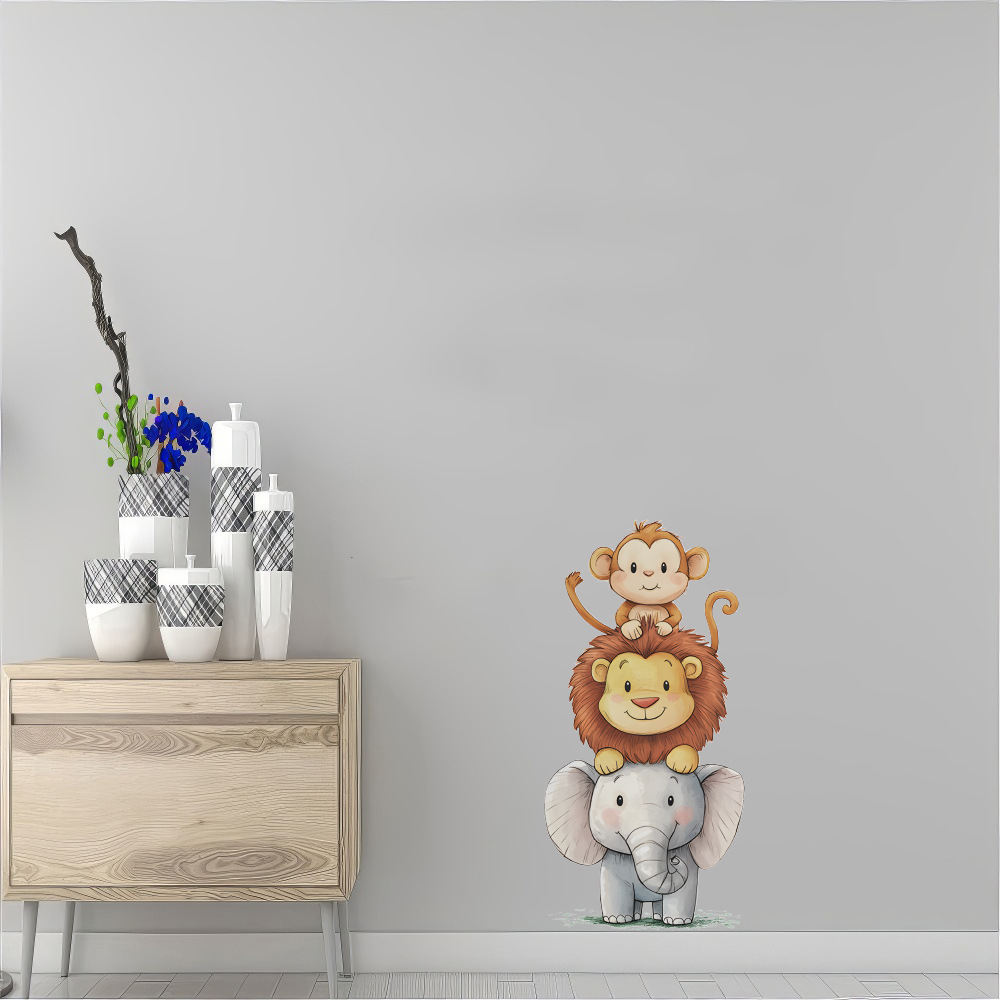 Cute Forest Animals Wall Stick - Baby Nursery Vinyl Wall Stickers ulasan dan harga