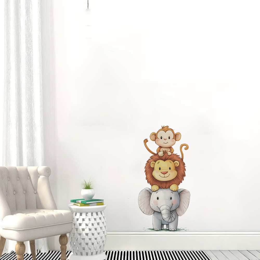 Cute Forest Animals Wall Stick - Baby Nursery Vinyl Wall Stickers ulasan dan harga