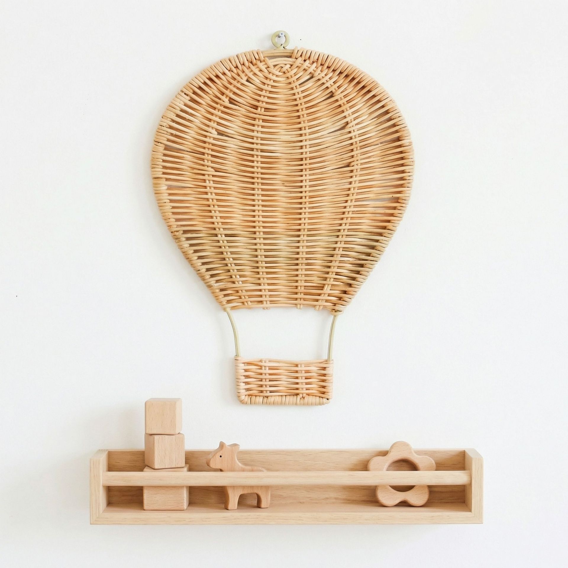 Handmade Rattan Woven Hot Air  - Baby Nursery Hot Air Balloon ulasan dan harga