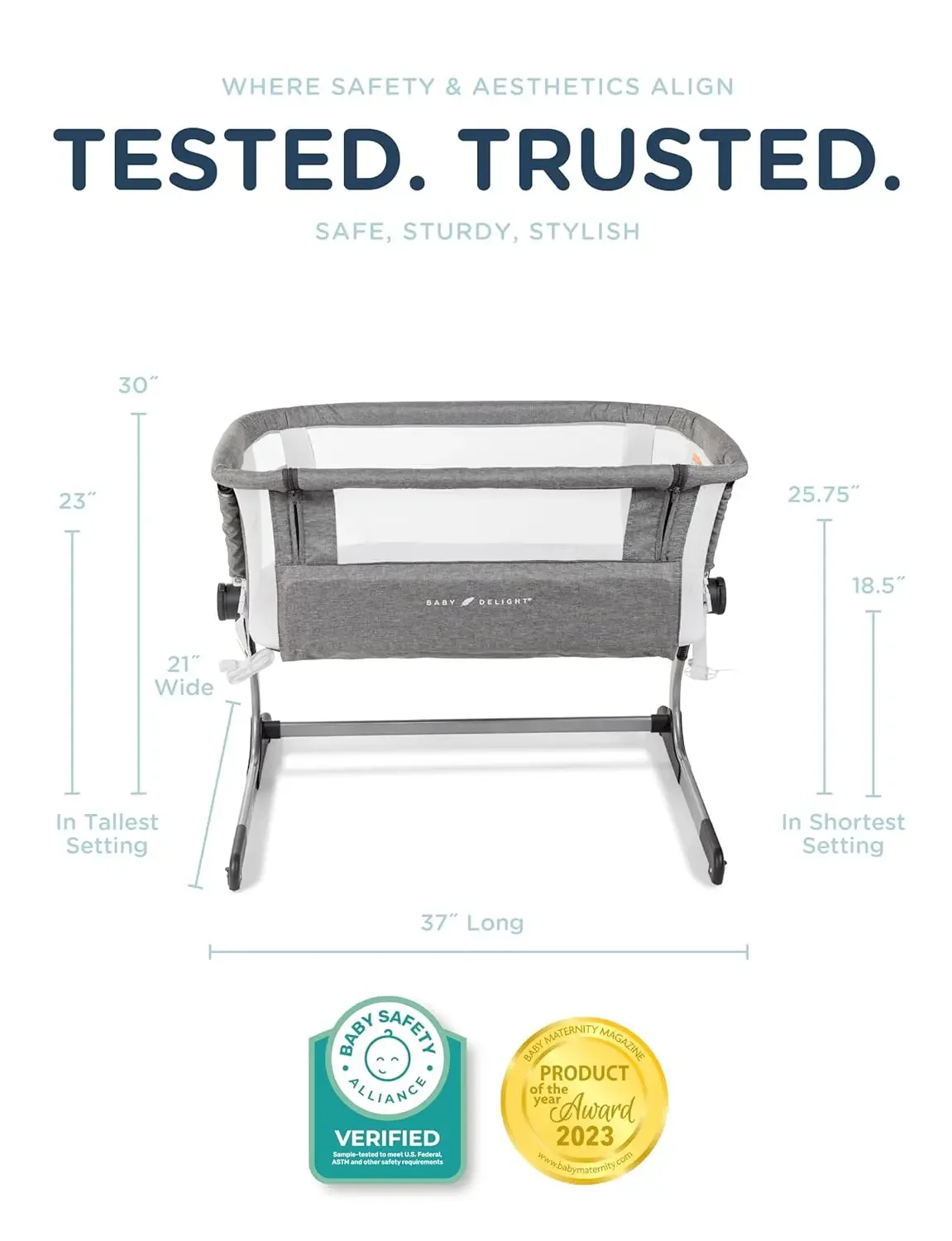 Bedside Sleeper Bassinet 6 Pos - Bassinet Bedside Sleeper ulasan dan harga