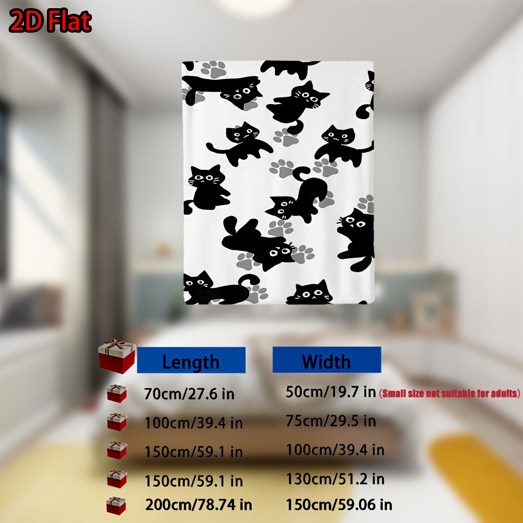 Cute Cat Print Blanket Throw C - Baby Nursery Ideas Girl ulasan dan harga