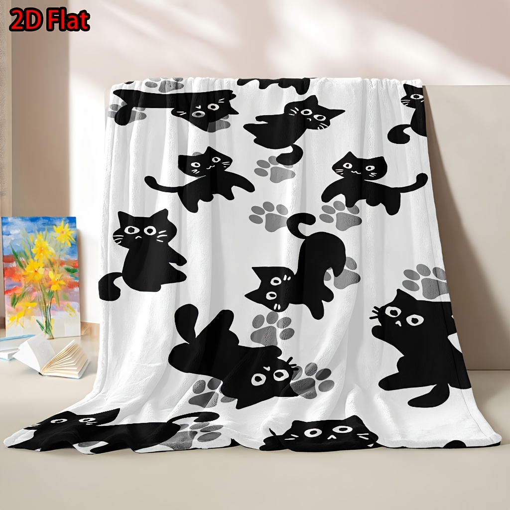 Cute Cat Print Blanket Throw C - Baby Nursery Ideas Girl ulasan dan harga