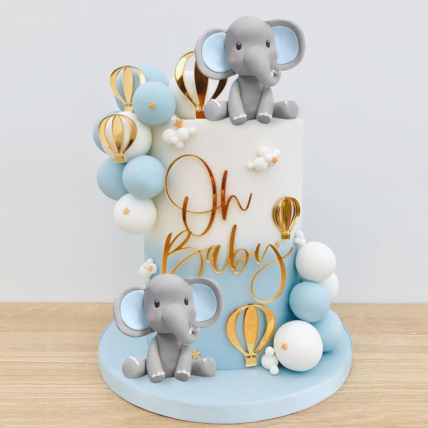Elephant Cake Decoration Baby  - Baby Nursery Hot Air Balloon ulasan dan harga