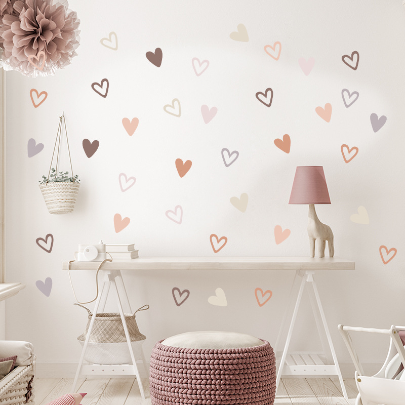 Hearts Creative Wall Sticker F - Baby Nursery Vinyl Wall Stickers ulasan dan harga