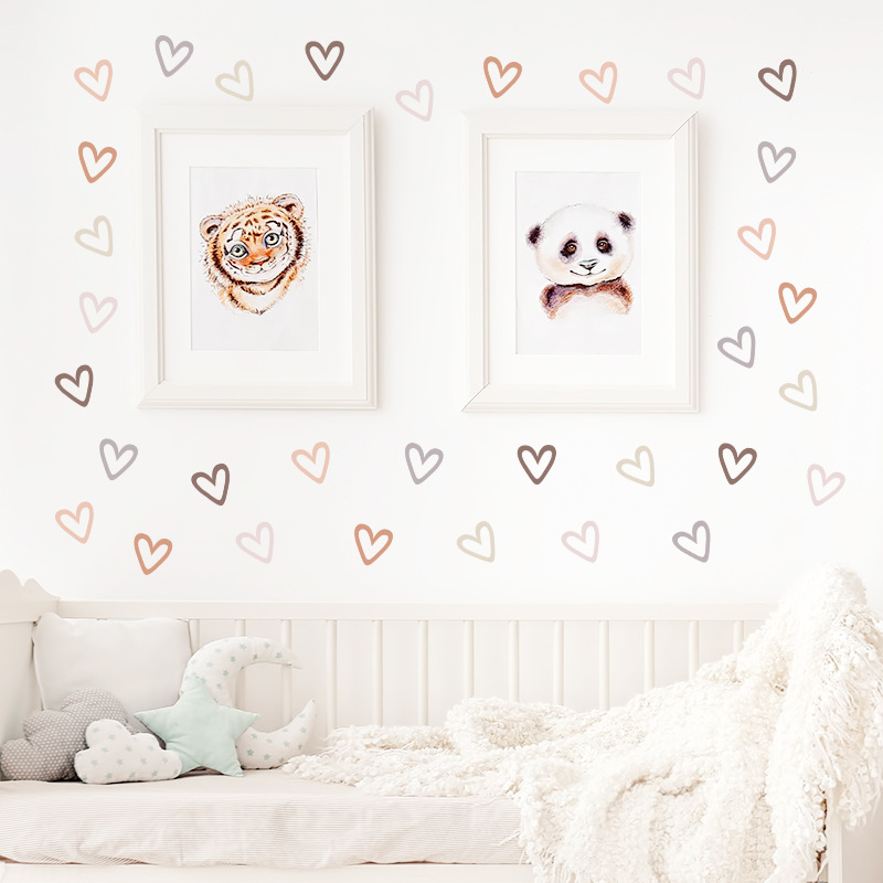 Hearts Creative Wall Sticker F - Baby Nursery Vinyl Wall Stickers ulasan dan harga