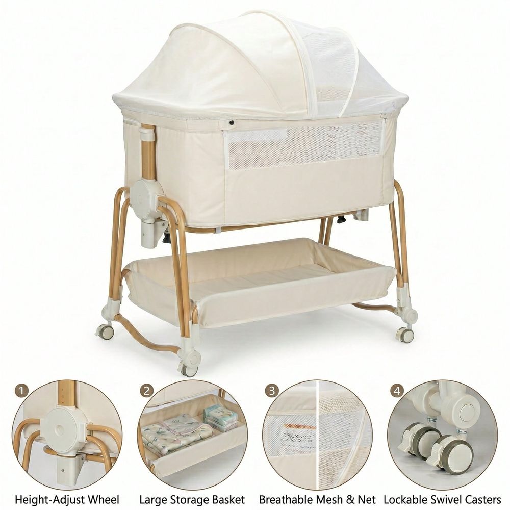 Baby Bassinet For Boys Girls,7 - Bassinet Bedside Sleeper ulasan dan harga