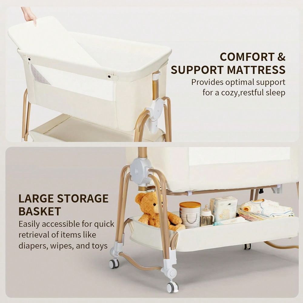 Baby Bassinet For Boys Girls,7 - Bassinet Bedside Sleeper ulasan dan harga