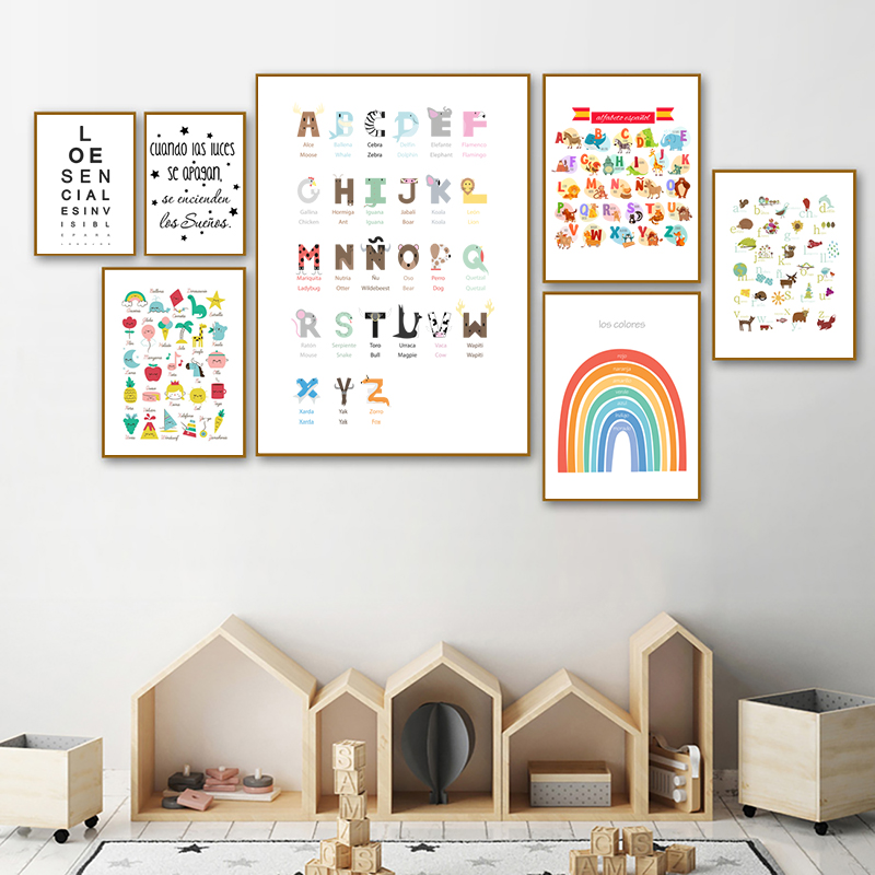 Spanish Kids Bedroom Art Decor - Baby Nursery Quotes Wall Art ulasan dan harga