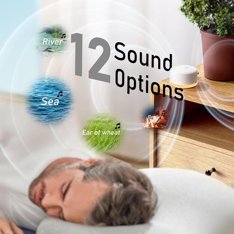BAADE Portable Sound Machine,  - Baby Sound Machine White ulasan dan harga