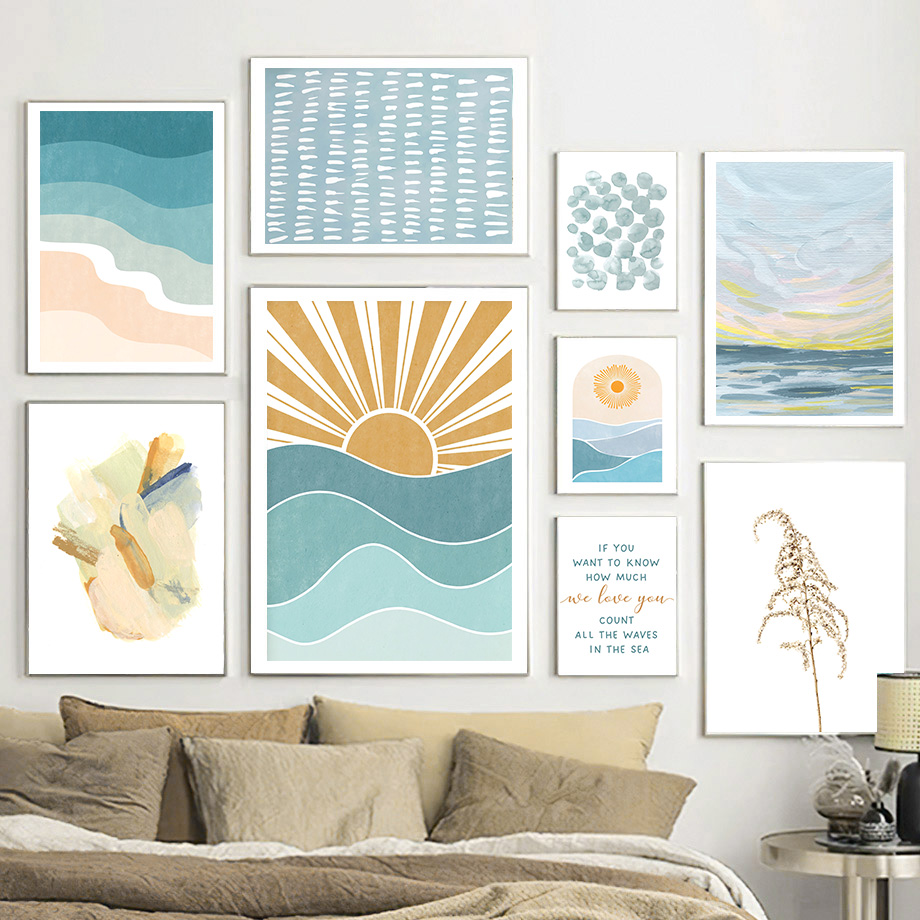 Sunrise Sunset Beach Ocean Quo - Baby Nursery Quotes Wall Art ulasan dan harga