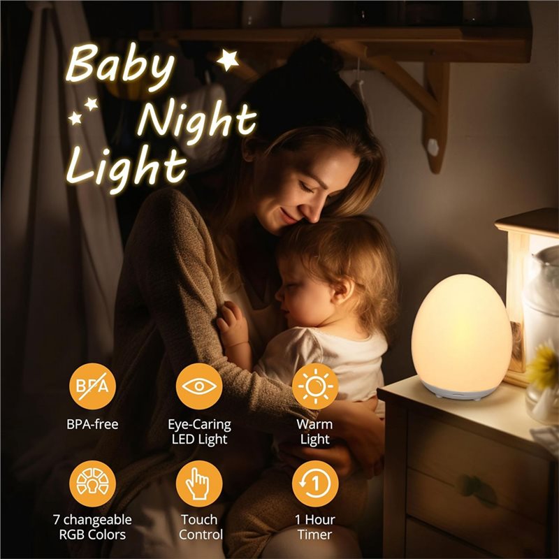AB34-Eye-Caring Led Baby Night - Baby Nursery Hours ulasan dan harga