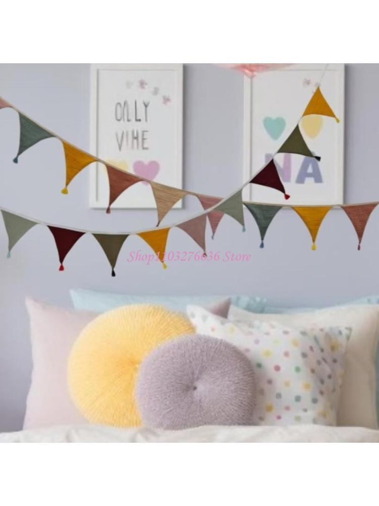 R6FD Soft Fabric Bunting Banne - Baby Nursery Gender Neutral ulasan dan harga