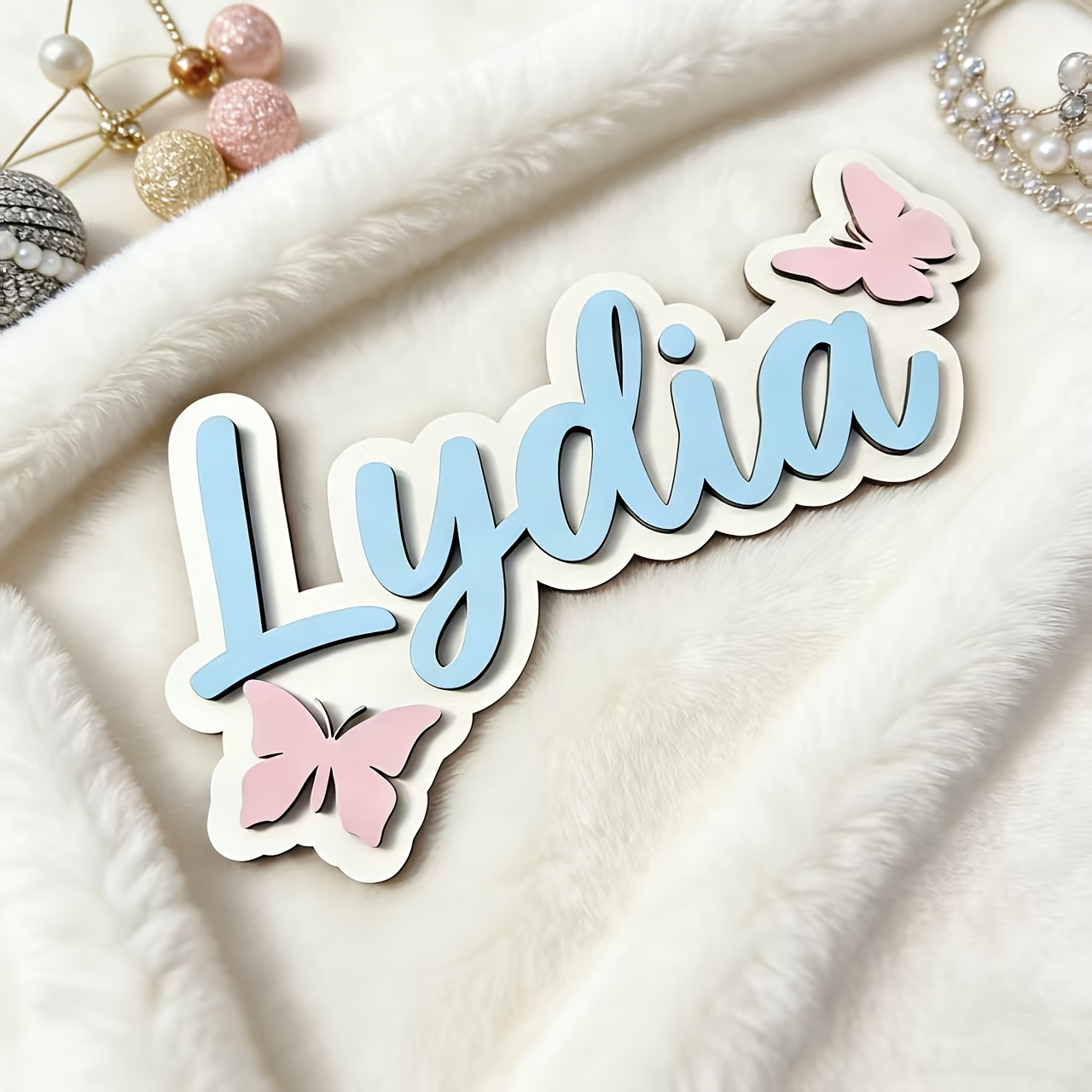 Personalized Blue & Pink Butte - Baby Nursery Room ulasan dan harga