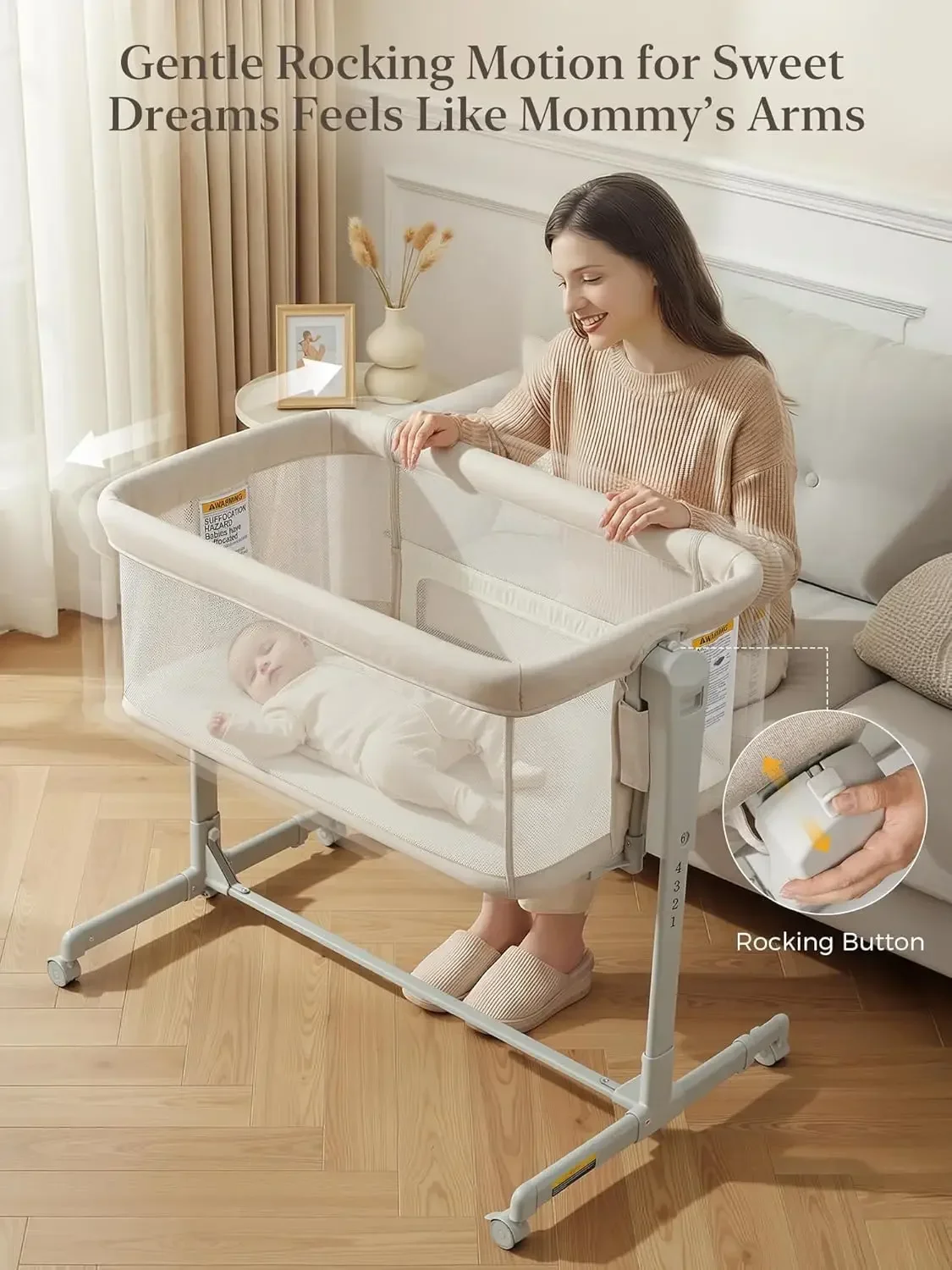 Baby Bassinet Bedside Sleeper  - Bassinet Bedside Sleeper ulasan dan harga