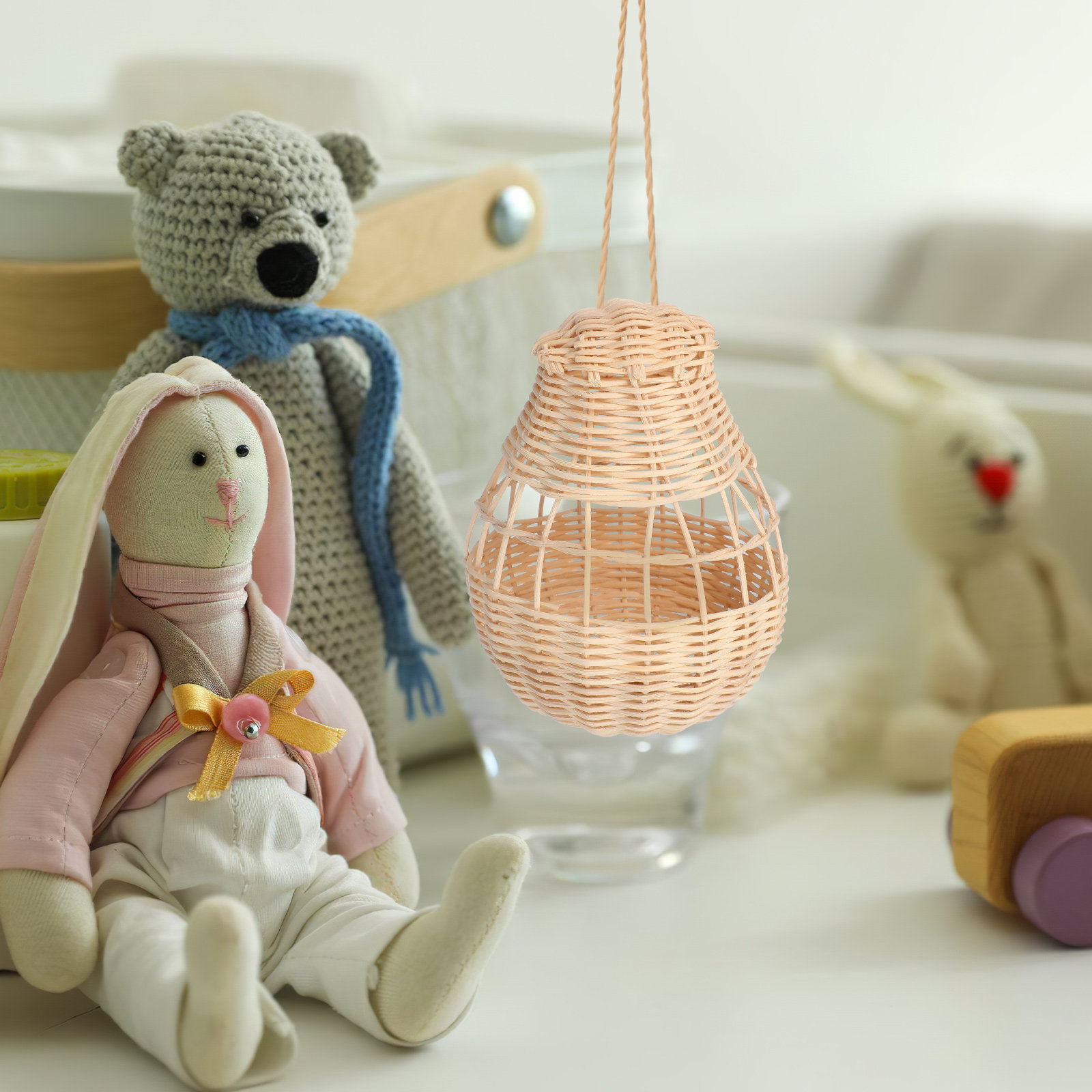Hand-Woven Rattan Hot Air Ball - Baby Nursery Hot Air Balloon ulasan dan harga