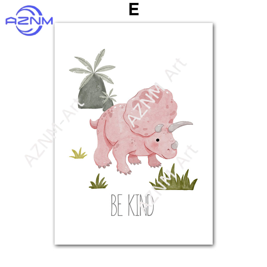 1PC/6PCS Dinosaur Inspirationa - Baby Nursery Quotes Wall Art ulasan dan harga