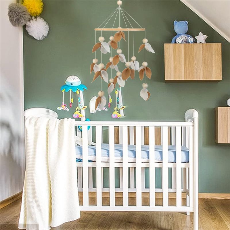 A84E-Boho Felt Cloth Mobile Fo - Baby Nursery Gender Neutral ulasan dan harga