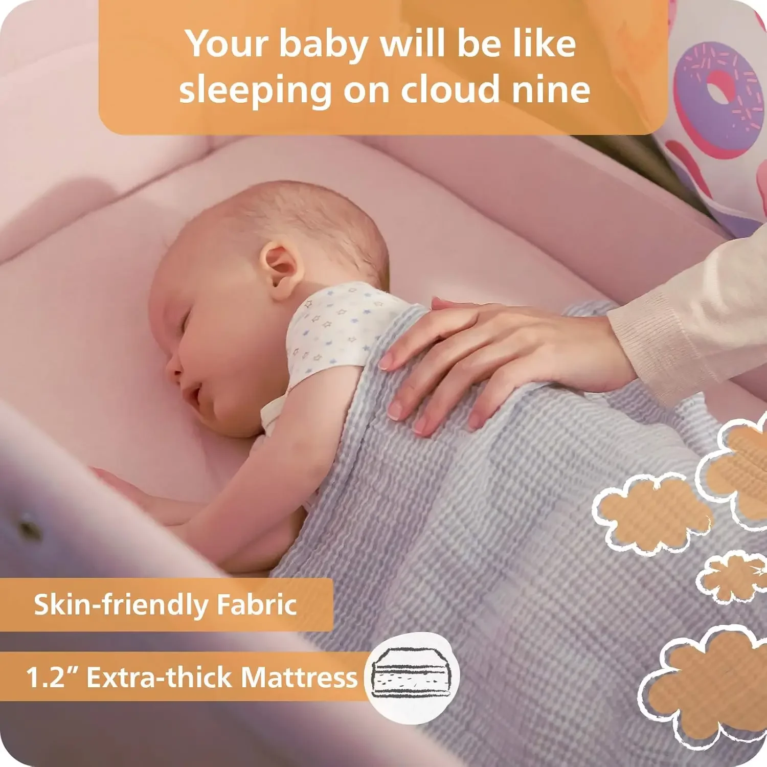 Newborn Portable Bedside Sleep - Bassinet Bedside Sleeper ulasan dan harga