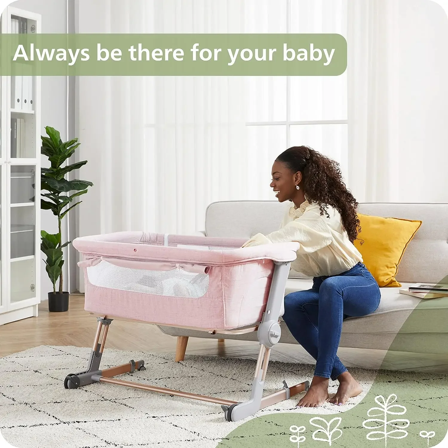 Newborn Portable Bedside Sleep - Bassinet Bedside Sleeper ulasan dan harga