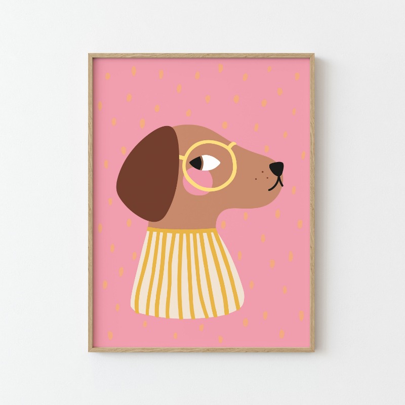 Cartoon Cute Animals Illustrat - Baby Nursery Wall Art ulasan dan harga