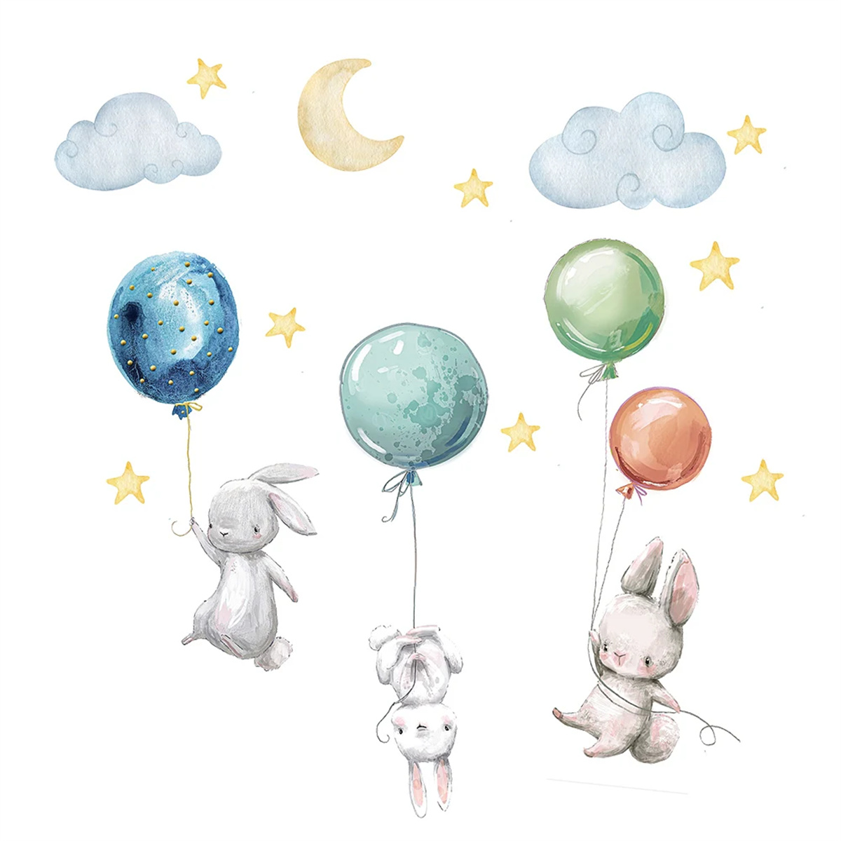 Cartoon Hot Air Balloon Animal - Baby Nursery Hot Air Balloon ulasan dan harga