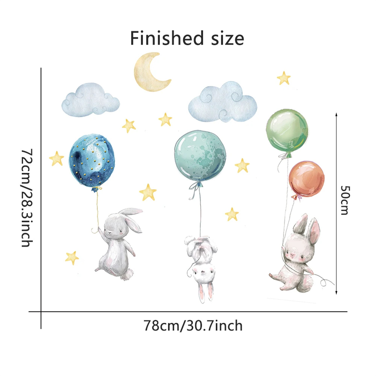 Cartoon Hot Air Balloon Animal - Baby Nursery Hot Air Balloon ulasan dan harga