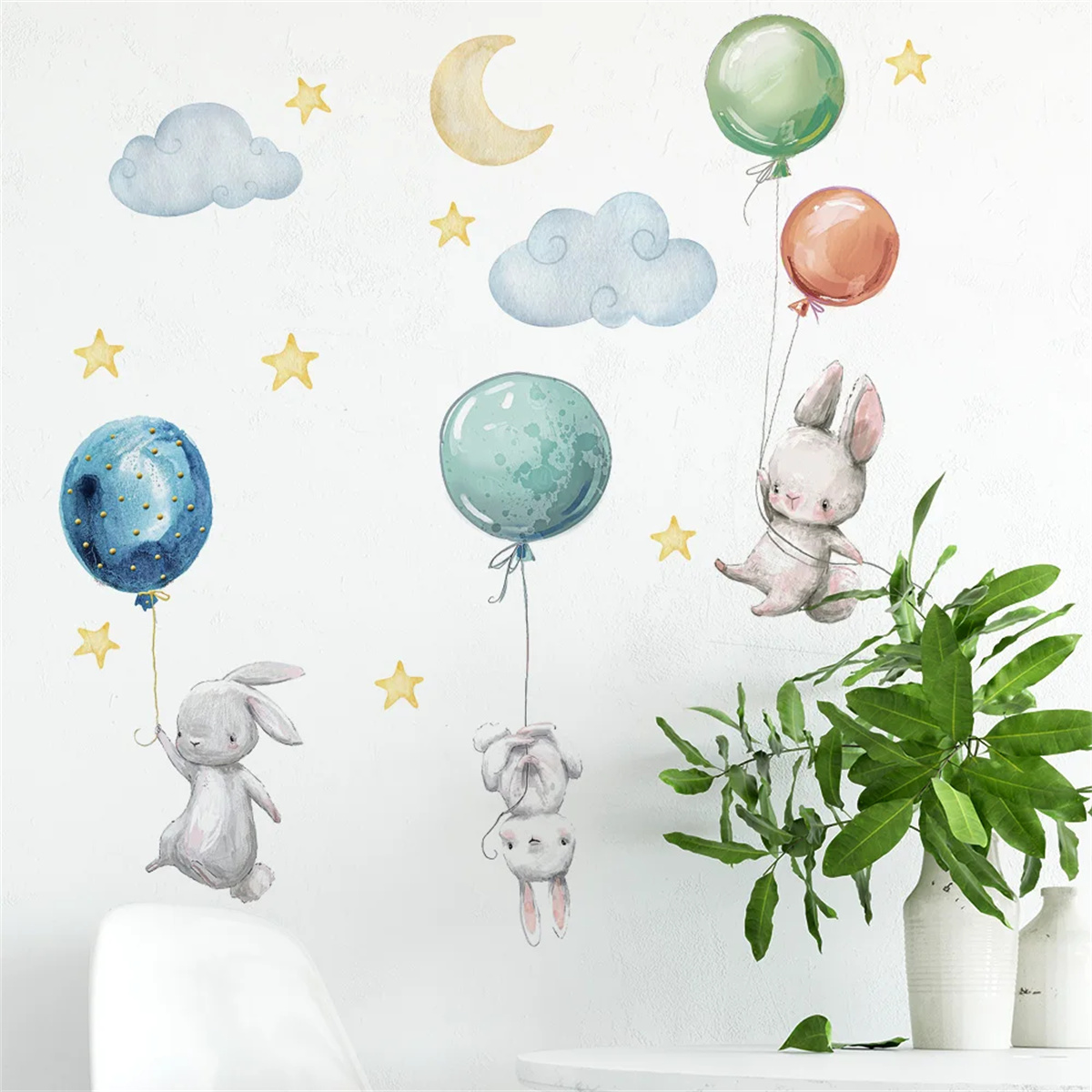 Cartoon Hot Air Balloon Animal - Baby Nursery Hot Air Balloon ulasan dan harga