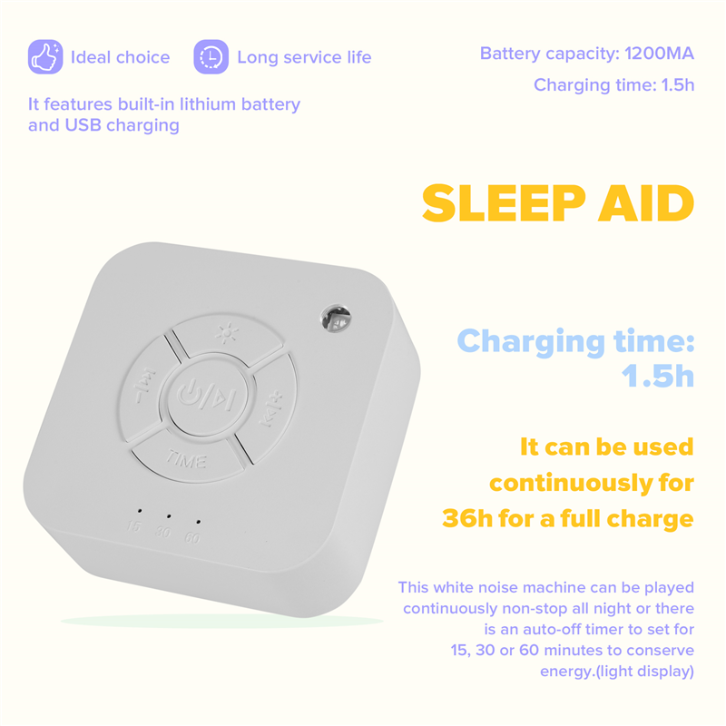 B84B-White Noise Machine Sleep - Baby Sound Machine White ulasan dan harga