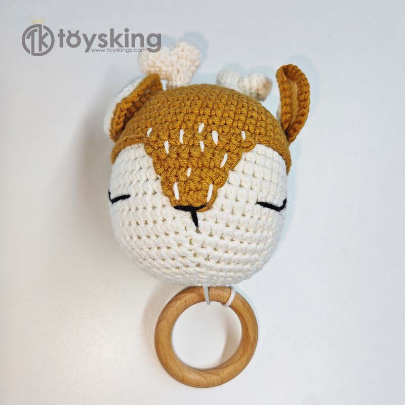 Handmade Crochet Deer Style Mu - Baby Nursery Music ulasan dan harga