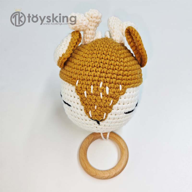 Handmade Crochet Deer Style Mu - Baby Nursery Music ulasan dan harga