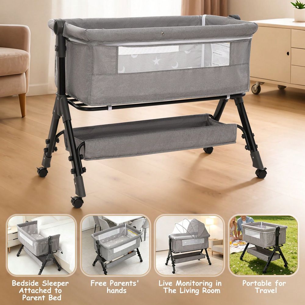 Baby Bassinet Bedside Sleeper, - Bassinet Bedside Sleeper ulasan dan harga