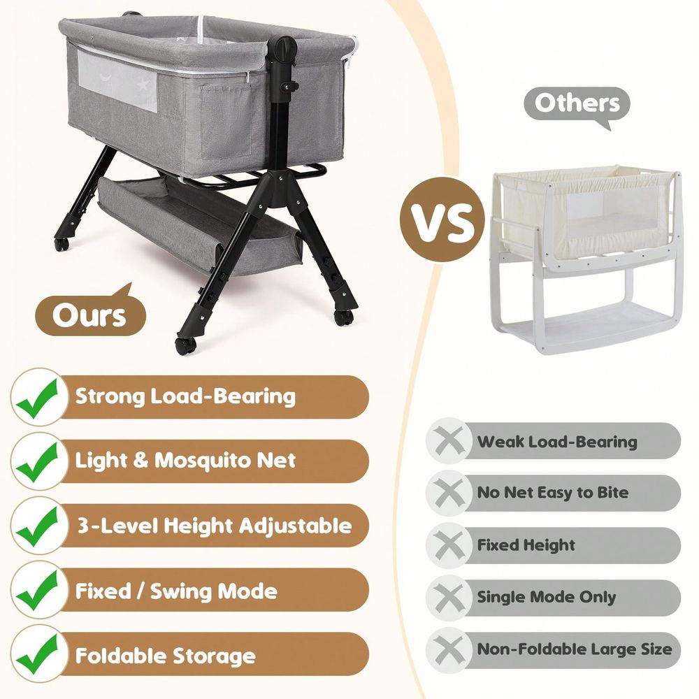 Baby Bassinet Bedside Sleeper, - Bassinet Bedside Sleeper ulasan dan harga