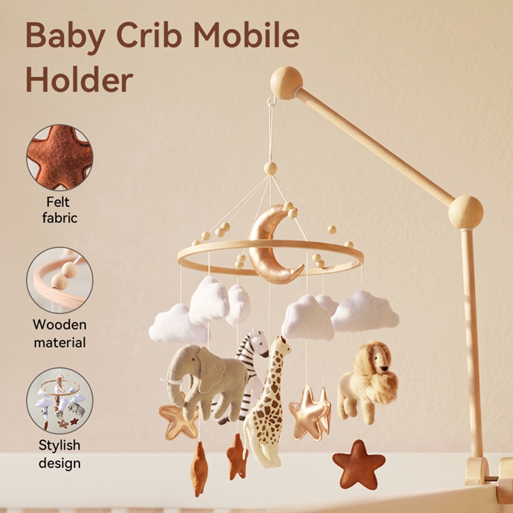 Wooden Bed Bell Baby Crib Mobi - Baby Nursery Music ulasan dan harga