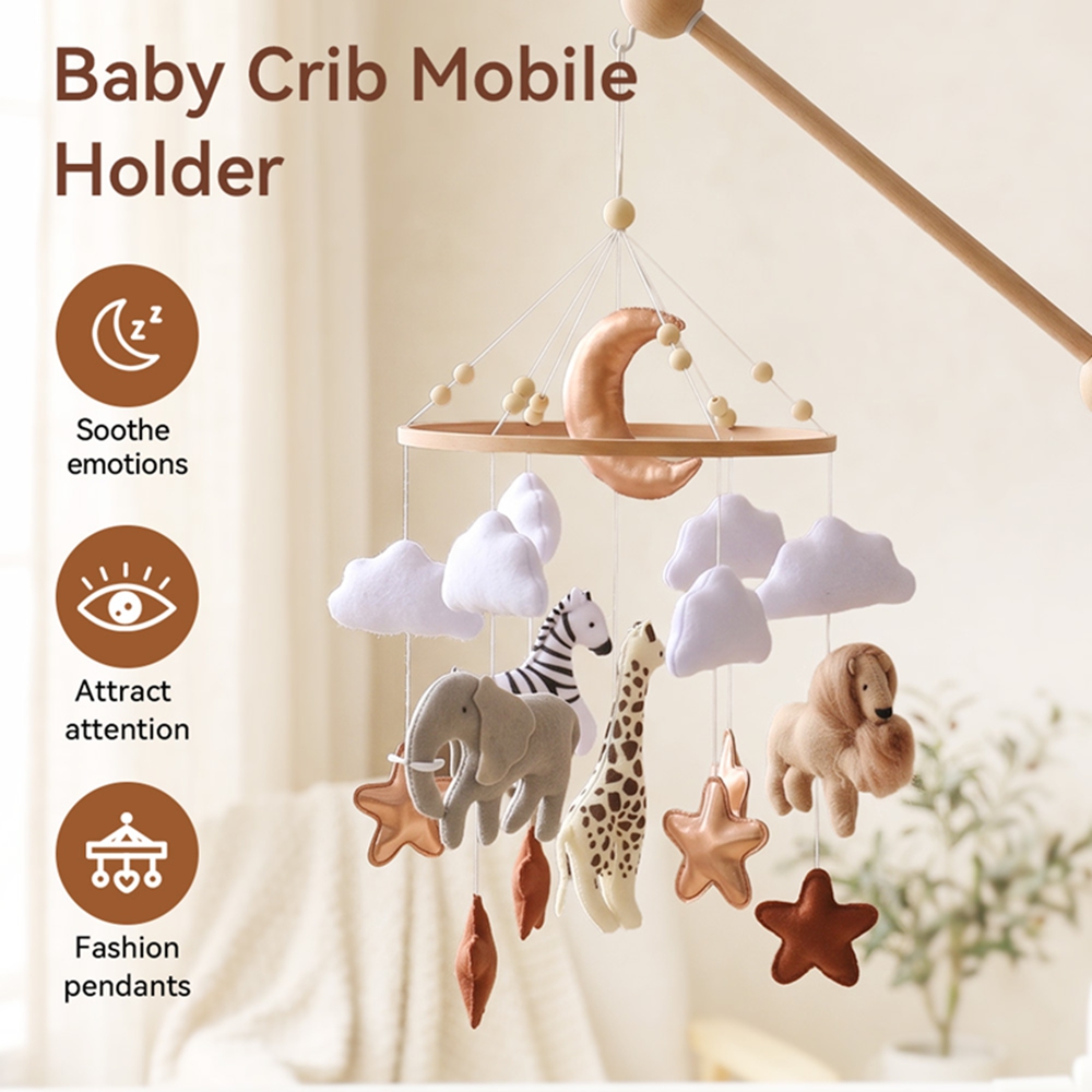 Wooden Bed Bell Baby Crib Mobi - Baby Nursery Music ulasan dan harga