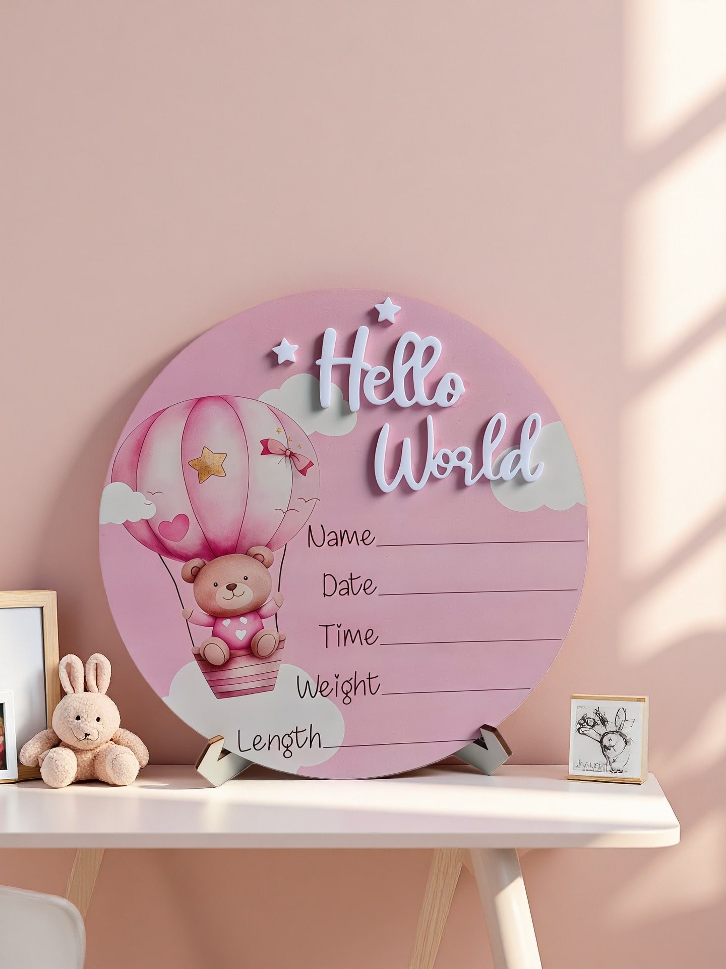 Baby Bear Hot Air Balloon Memo - Baby Nursery Hot Air Balloon ulasan dan harga