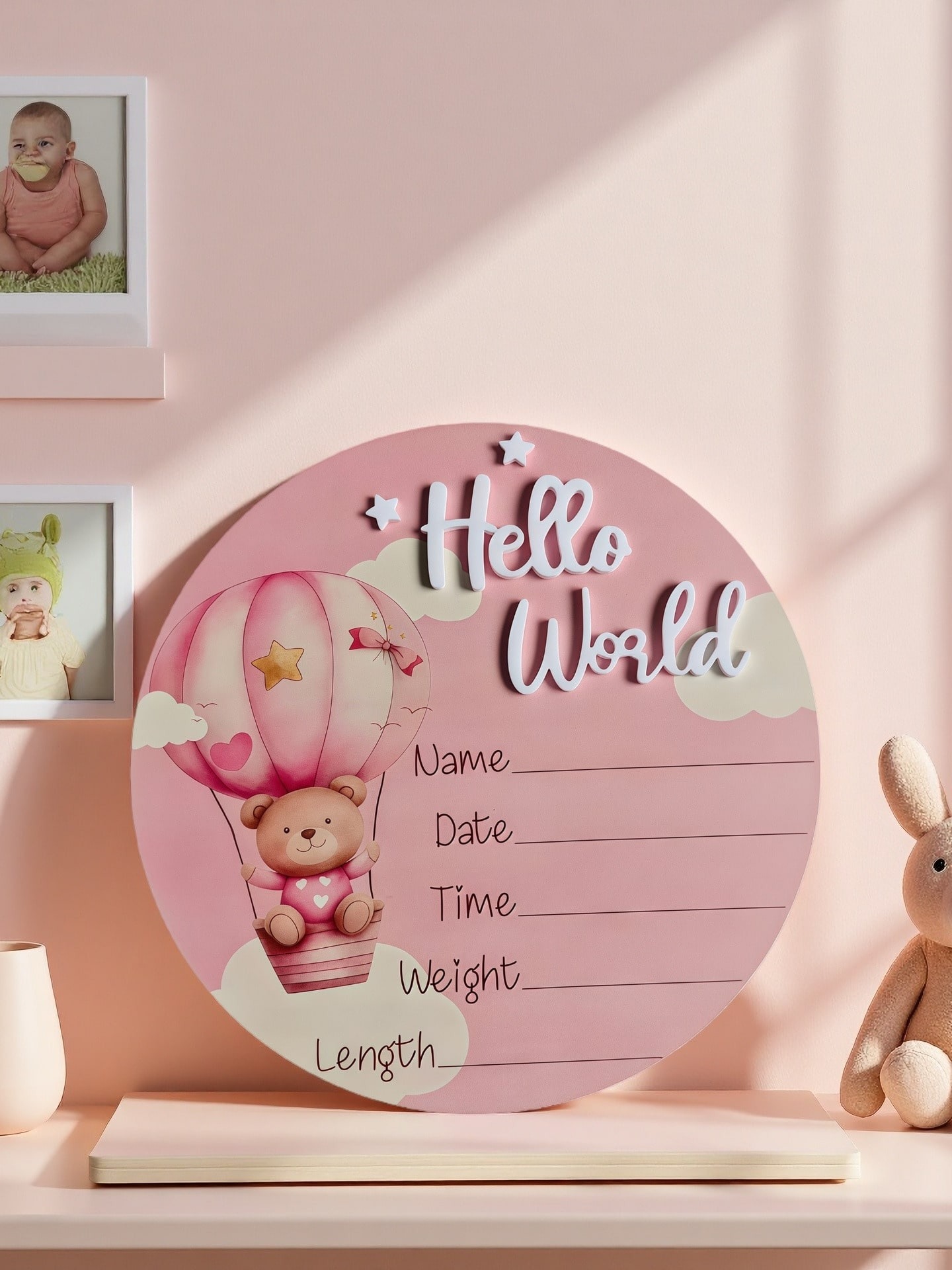 Baby Bear Hot Air Balloon Memo - Baby Nursery Hot Air Balloon ulasan dan harga