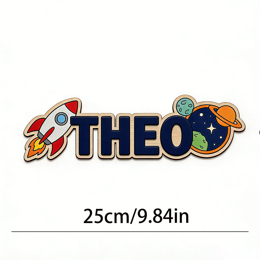 Personalized Space Rocket Name - Baby Nursery Room ulasan dan harga