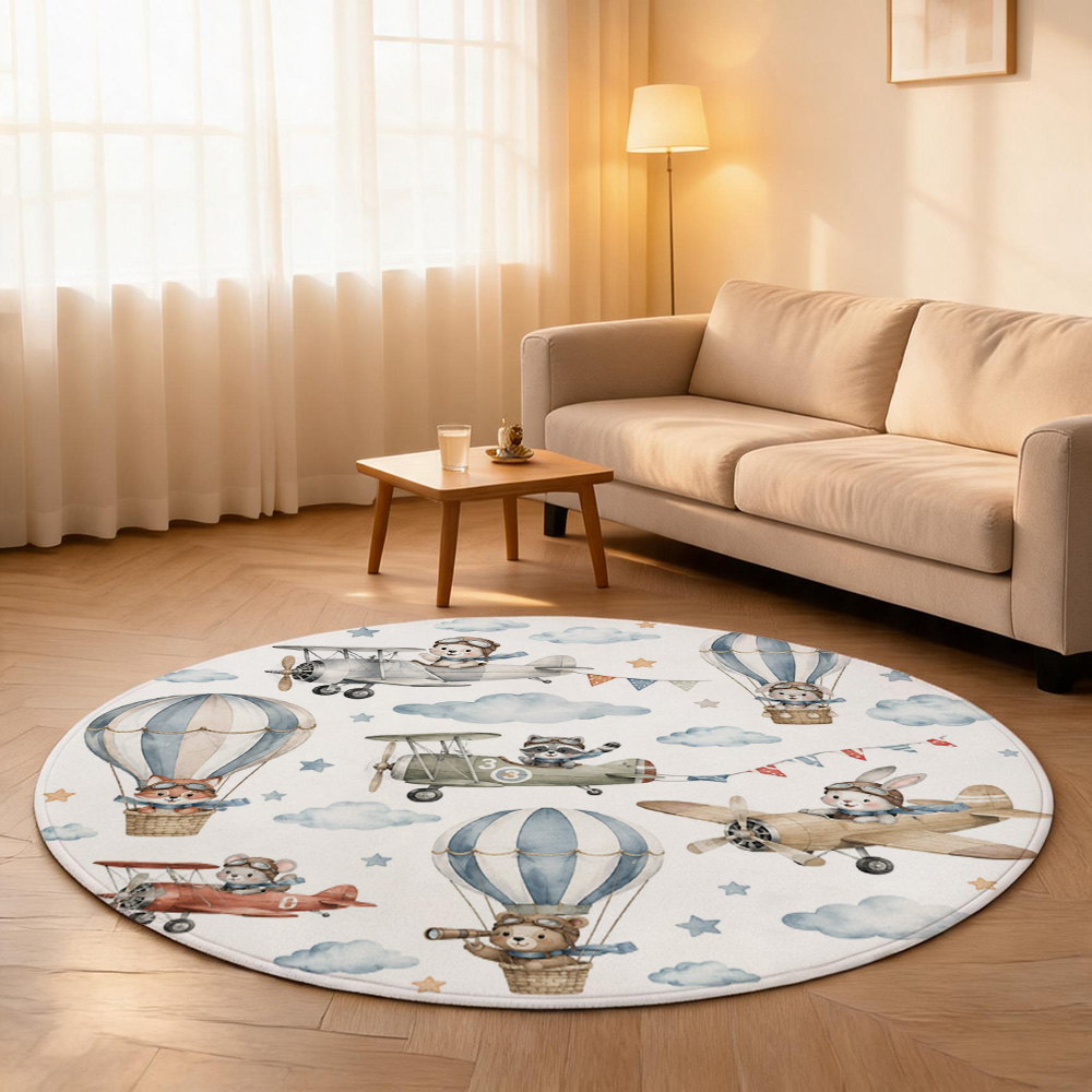 Cute Cartoon Airplane and Hot  - Baby Nursery Hot Air Balloon ulasan dan harga