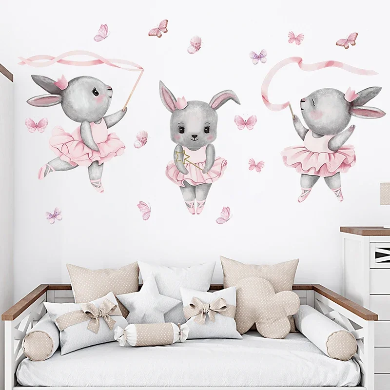 Hand-paint Ballet Bunny Rabbit - Baby Nursery Water ulasan dan harga