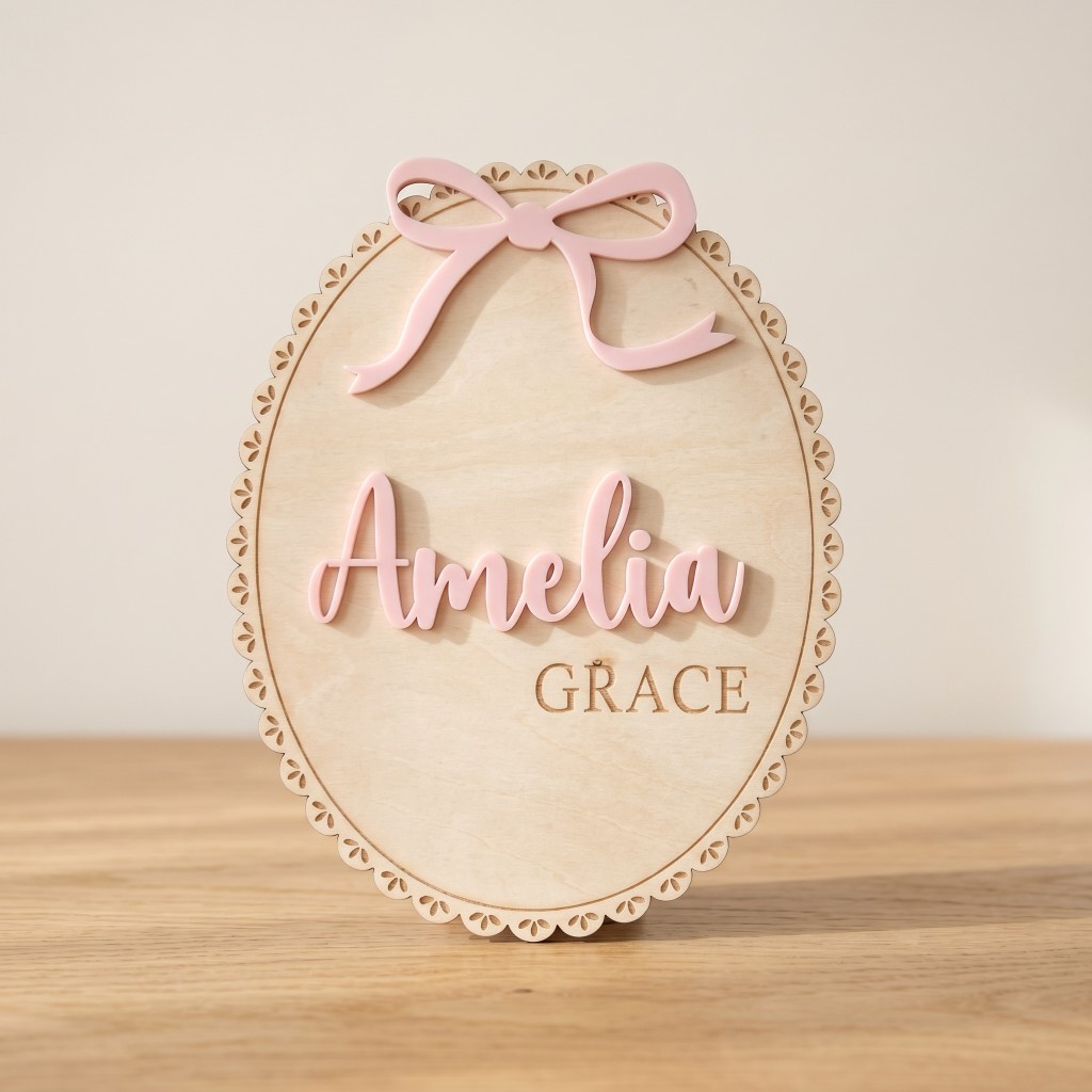 1Pc Custom Bow Lace Edge Baby  - Baby Nursery Room ulasan dan harga