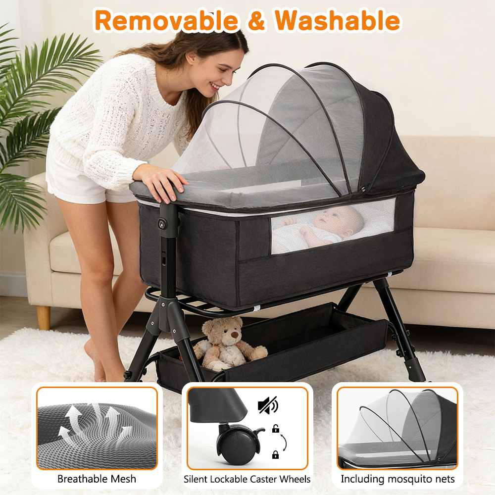3 in 1 Baby Bassinet Bedside S - Bassinet Bedside Sleeper ulasan dan harga