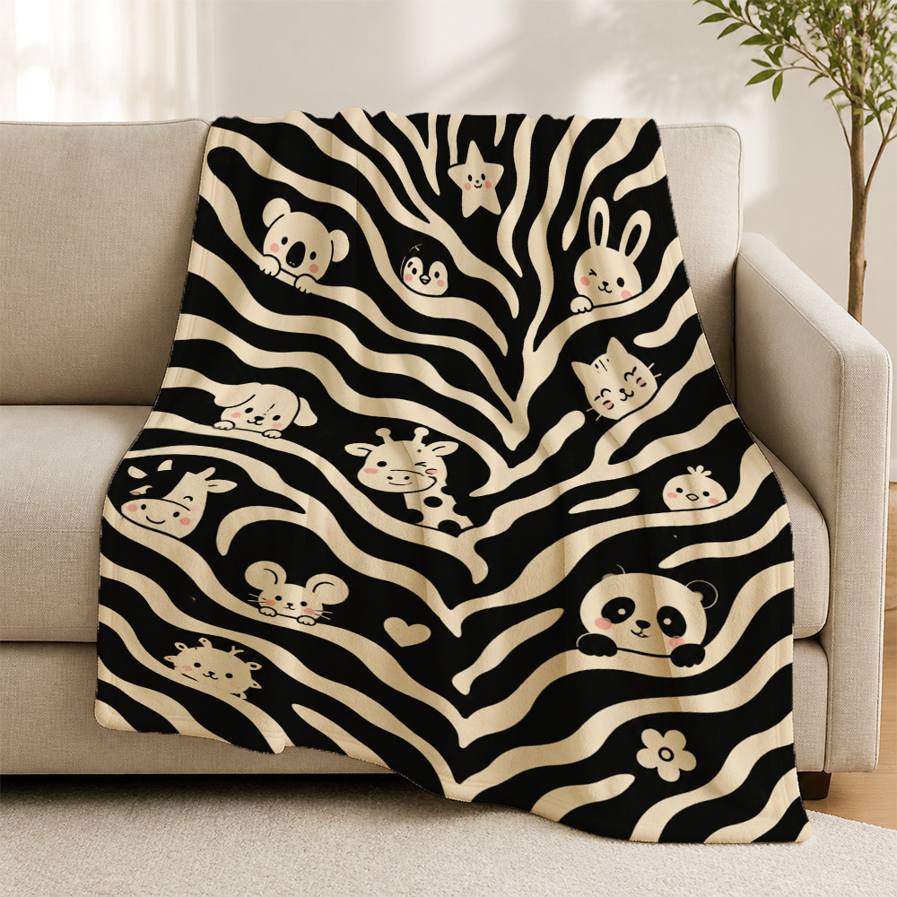 Cute Animal Print Throw Blanke - Baby Nursery In Hospital ulasan dan harga