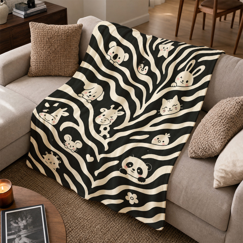 Cute Animal Print Throw Blanke - Baby Nursery In Hospital ulasan dan harga