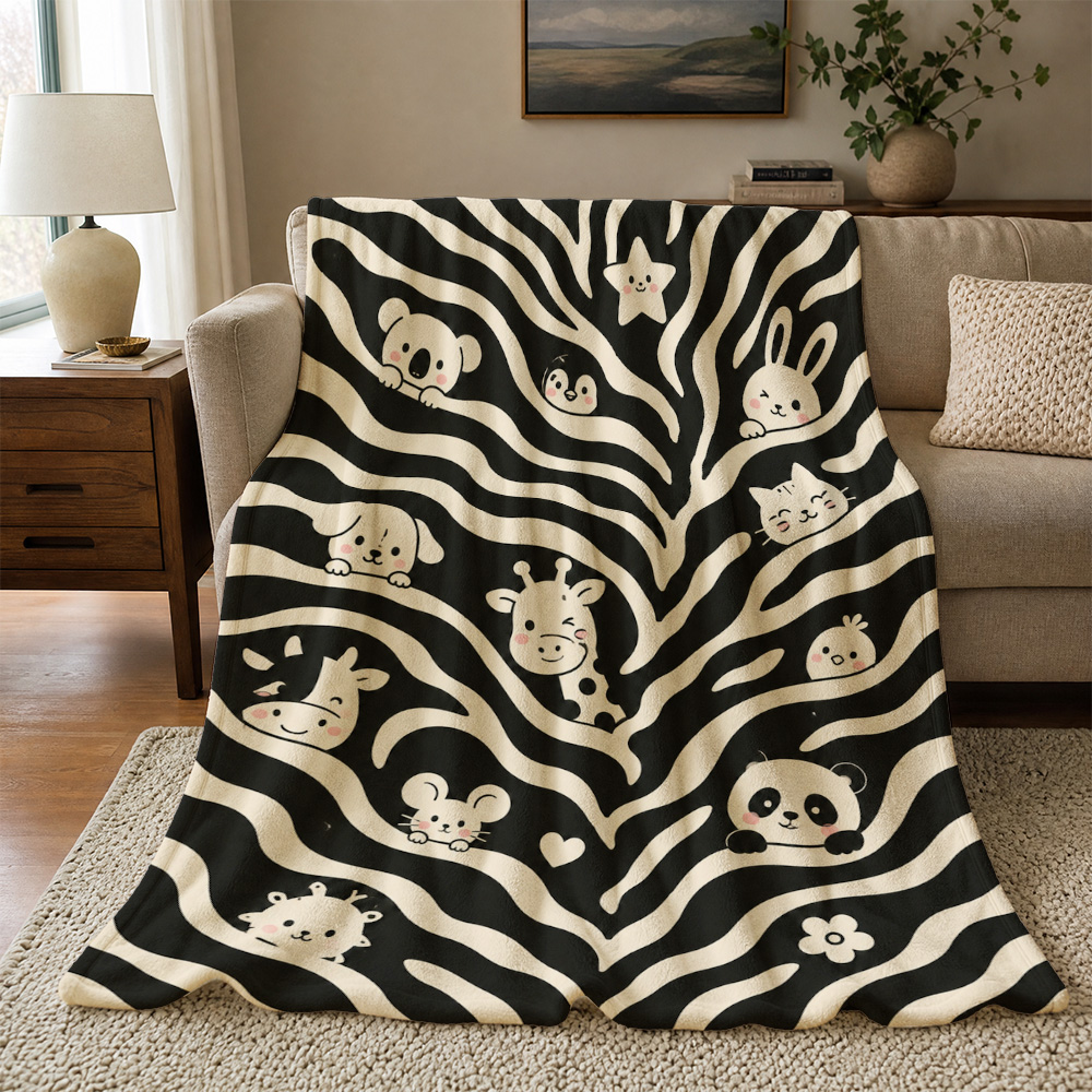 Cute Animal Print Throw Blanke - Baby Nursery In Hospital ulasan dan harga