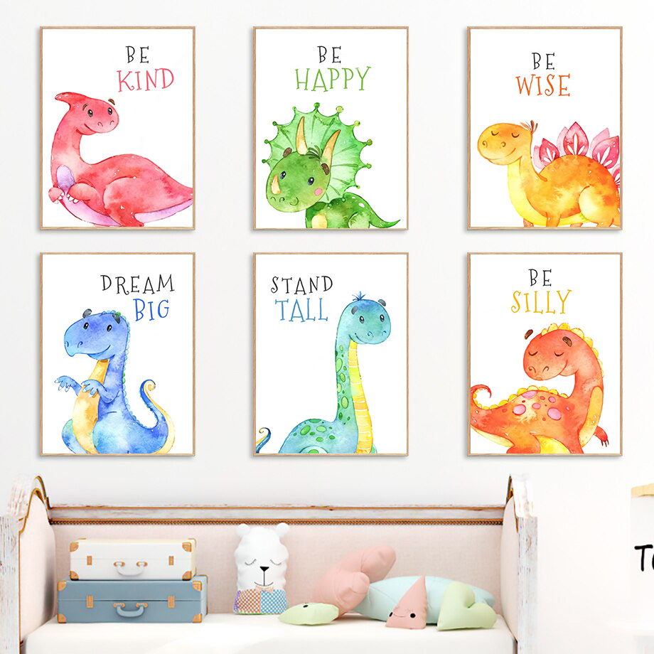 Cartoon Dinosaur Quotes Wall A - Baby Nursery Quotes Wall Art ulasan dan harga