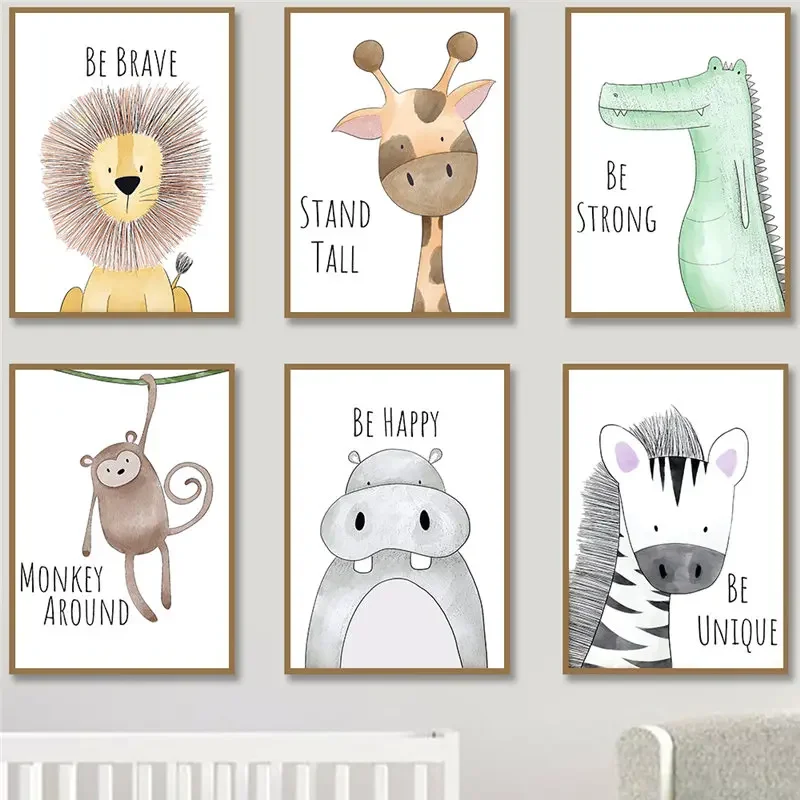 Nursery Wall Art Cute Cartoon  - Baby Nursery Quotes Wall Art ulasan dan harga