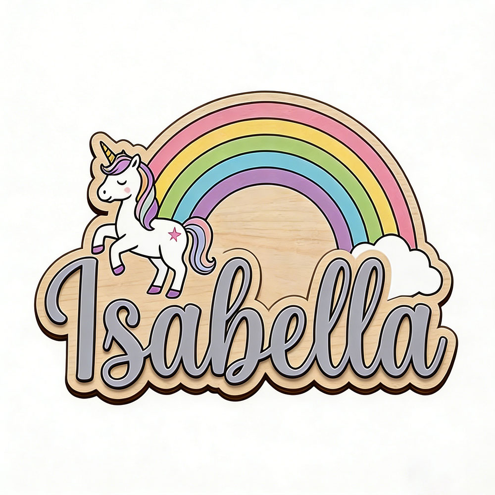Unicorn & Pastel Rainbow Custo - Baby Nursery Room ulasan dan harga